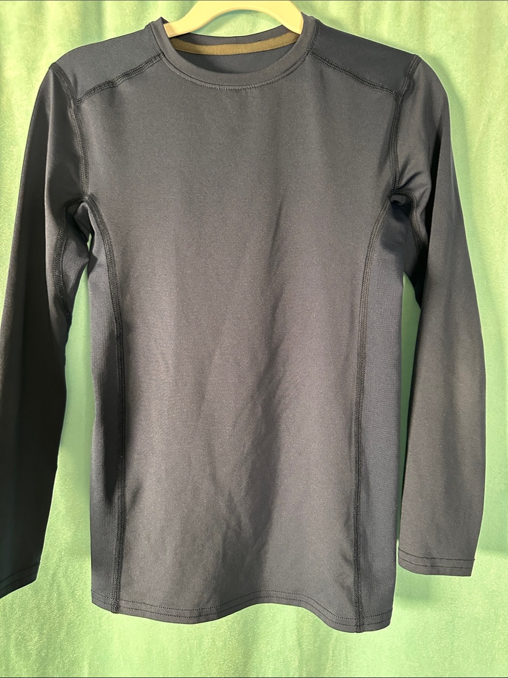 bcg Navy Long Sleeve Performance Tee -Kids Small